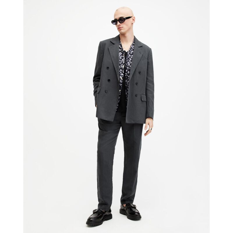 AllSaints Tansey Relaxed Fit Garment Wash Blazer image number 3